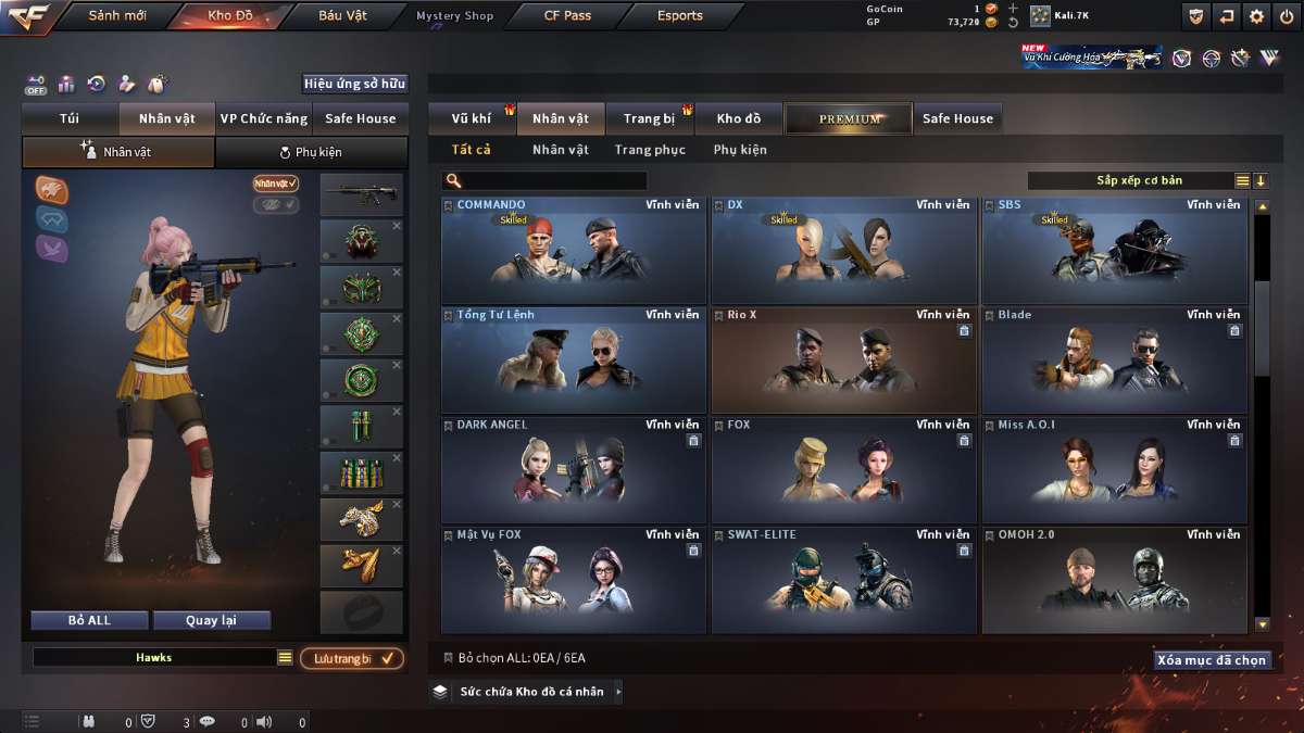 shop acc cf uy tin gia re
